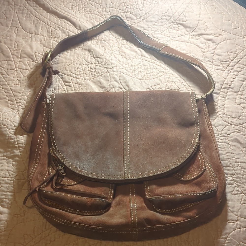 Brown Leather Shoulder Bag